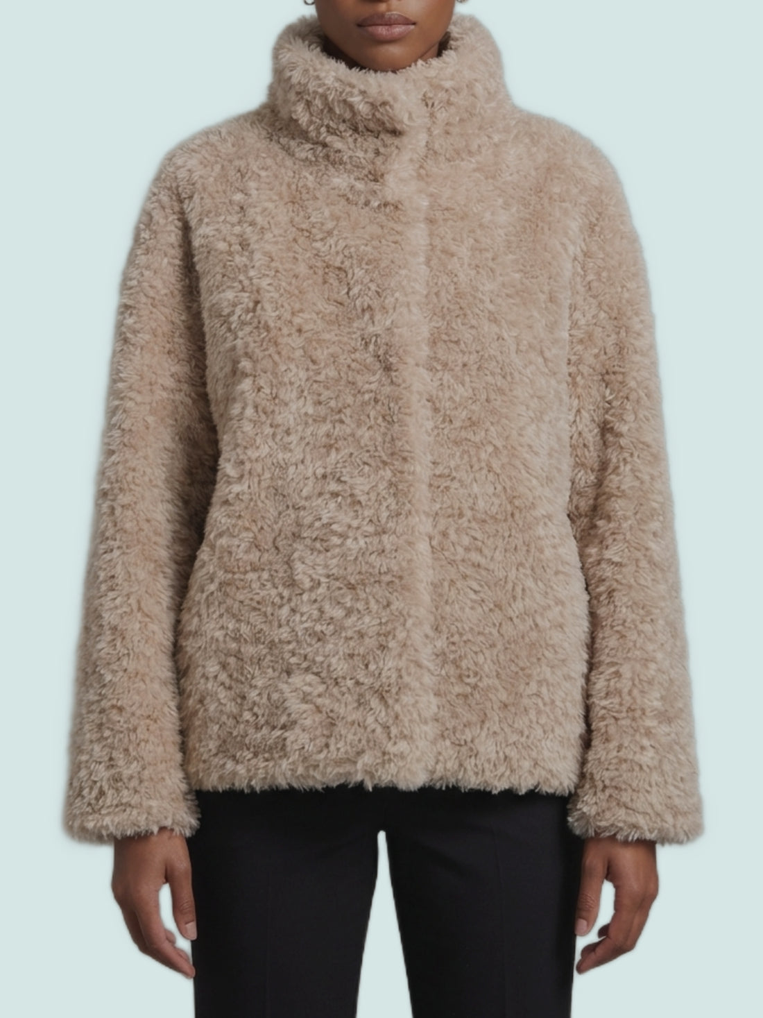 HERNO 40 short faux fur coat