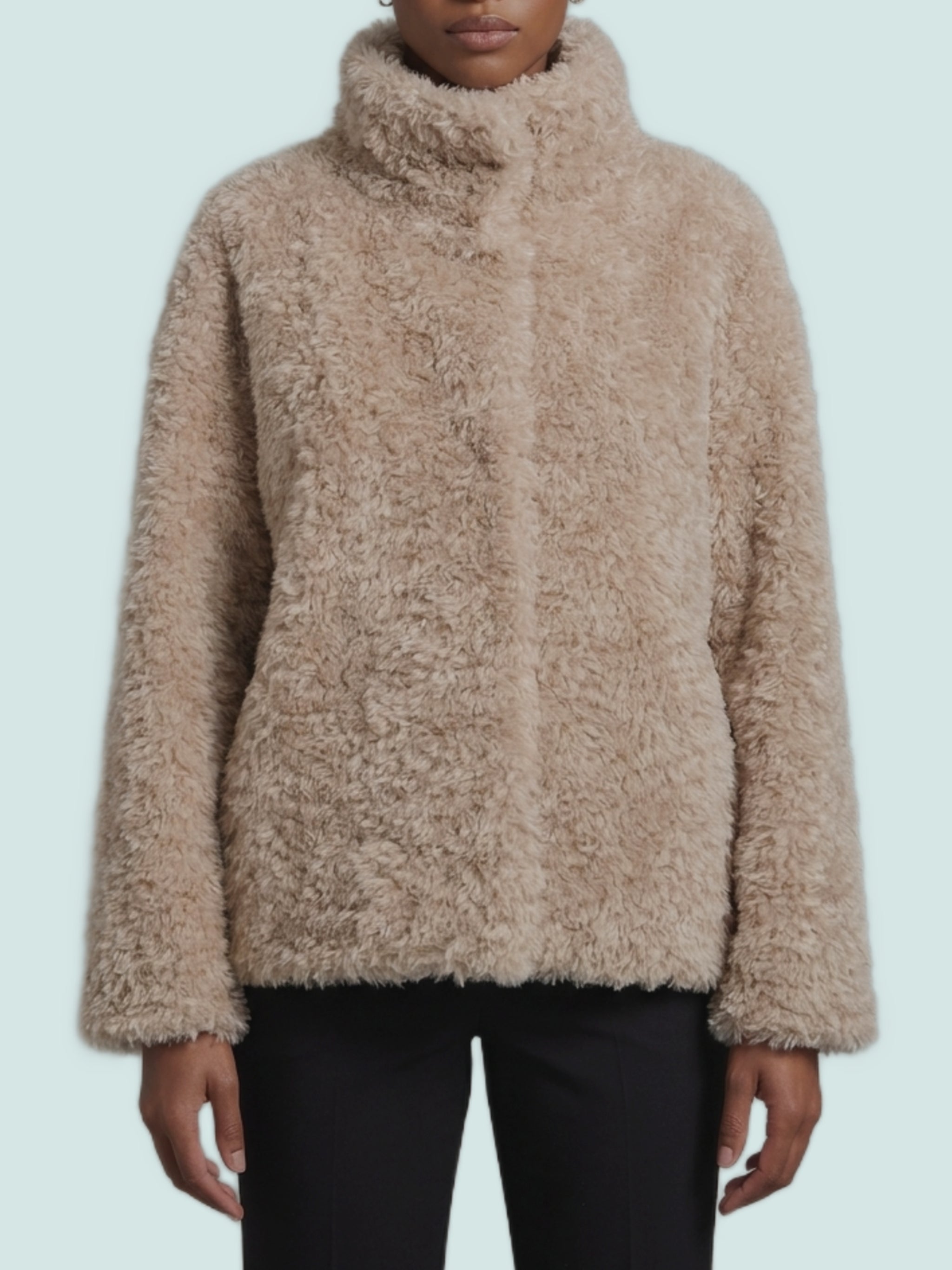 short faux fur coat