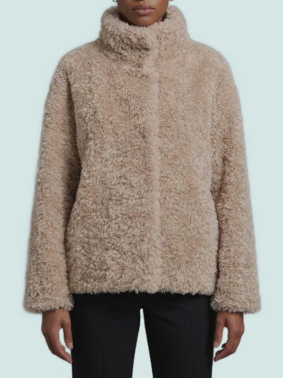 short faux fur coat