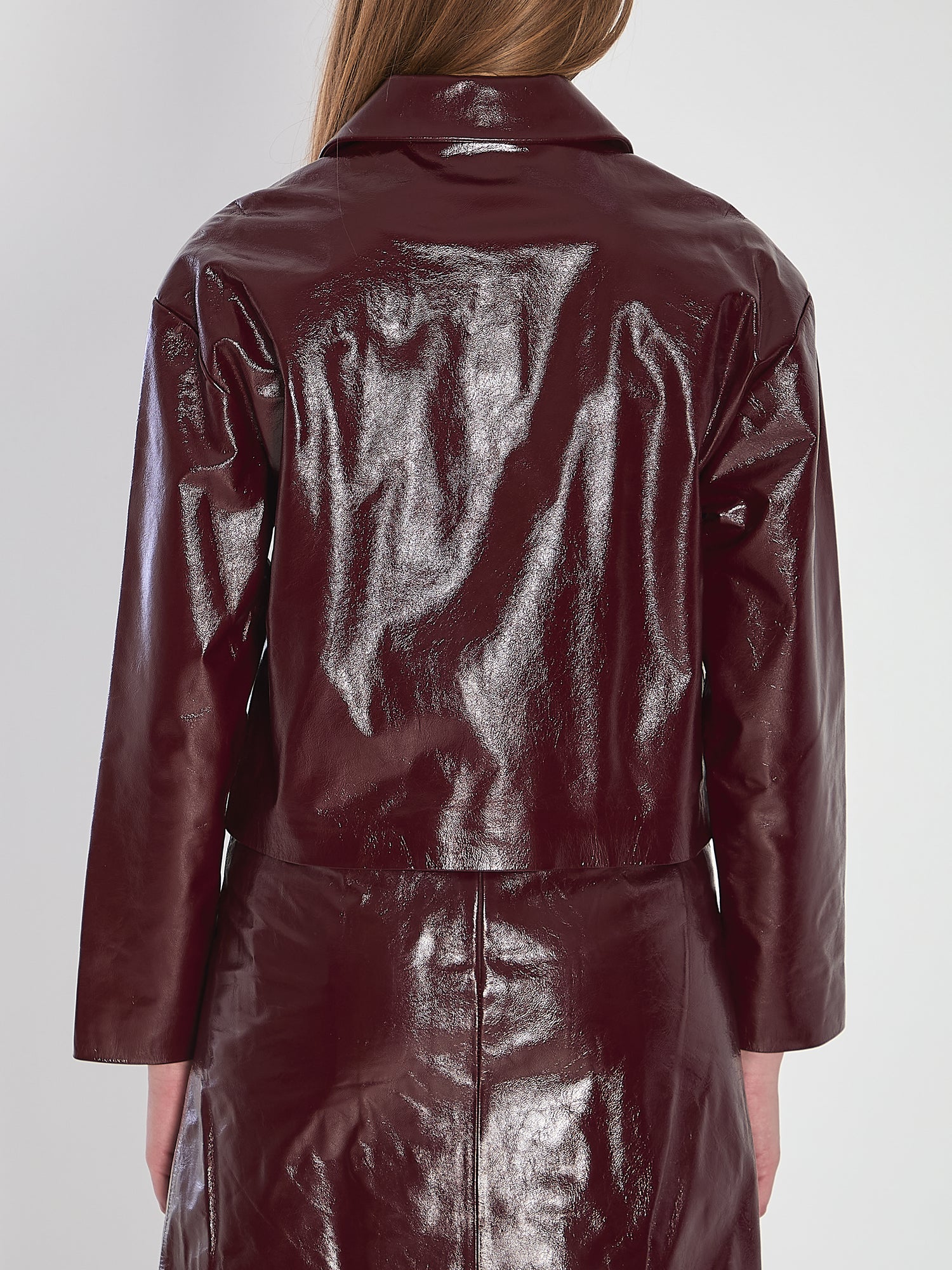 SELF PORTRAIT 10 leather cropped jacket 