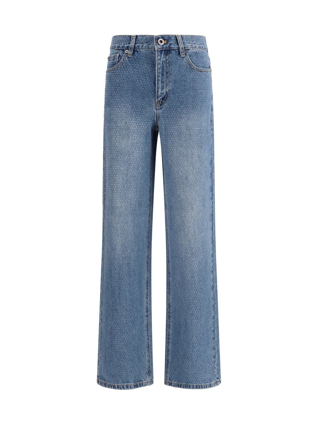 SELF-PORTRAIT 24 straight-leg jeans with all-over rhinestones