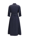 belted shirt dress