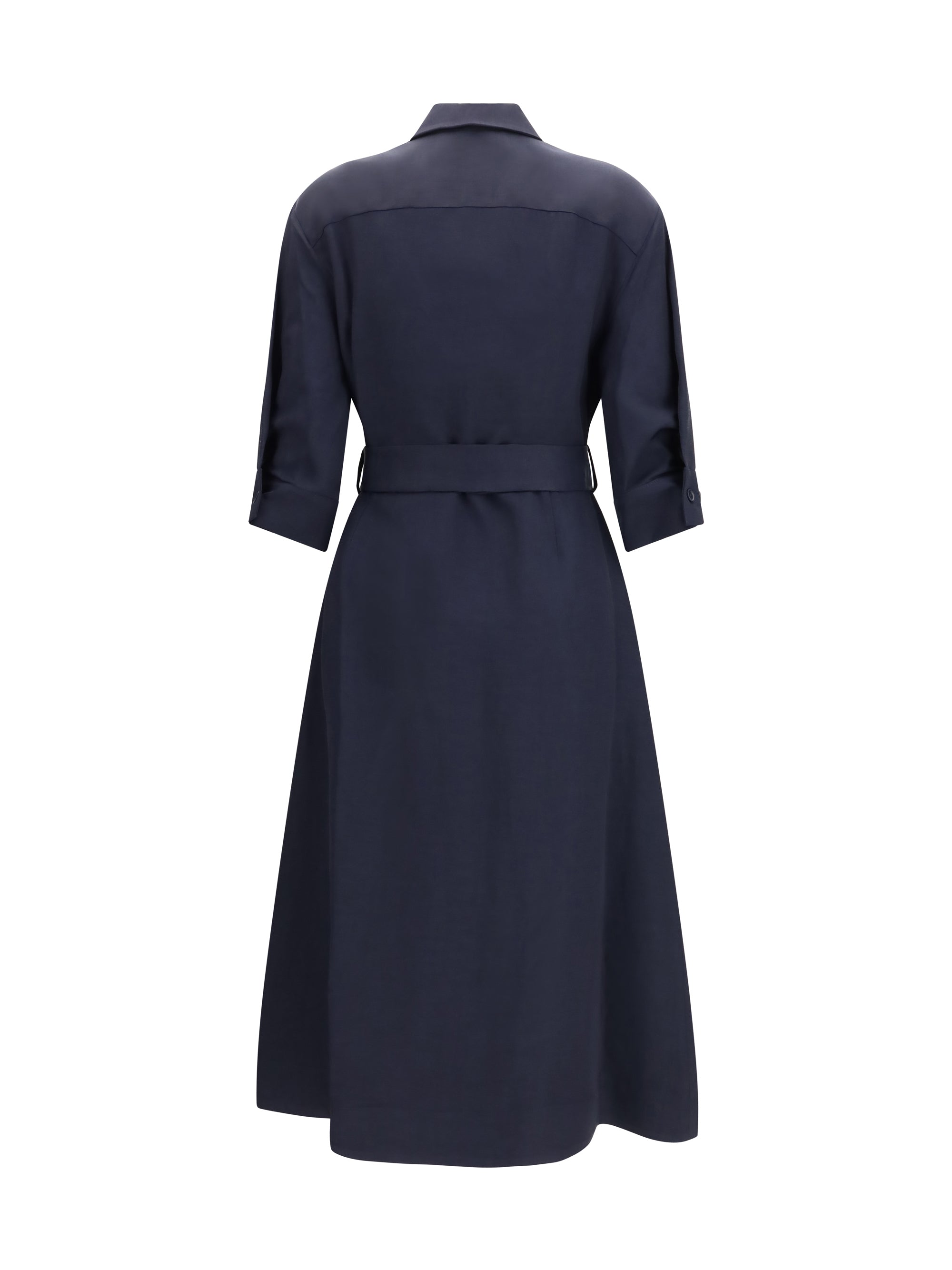 belted shirt dress