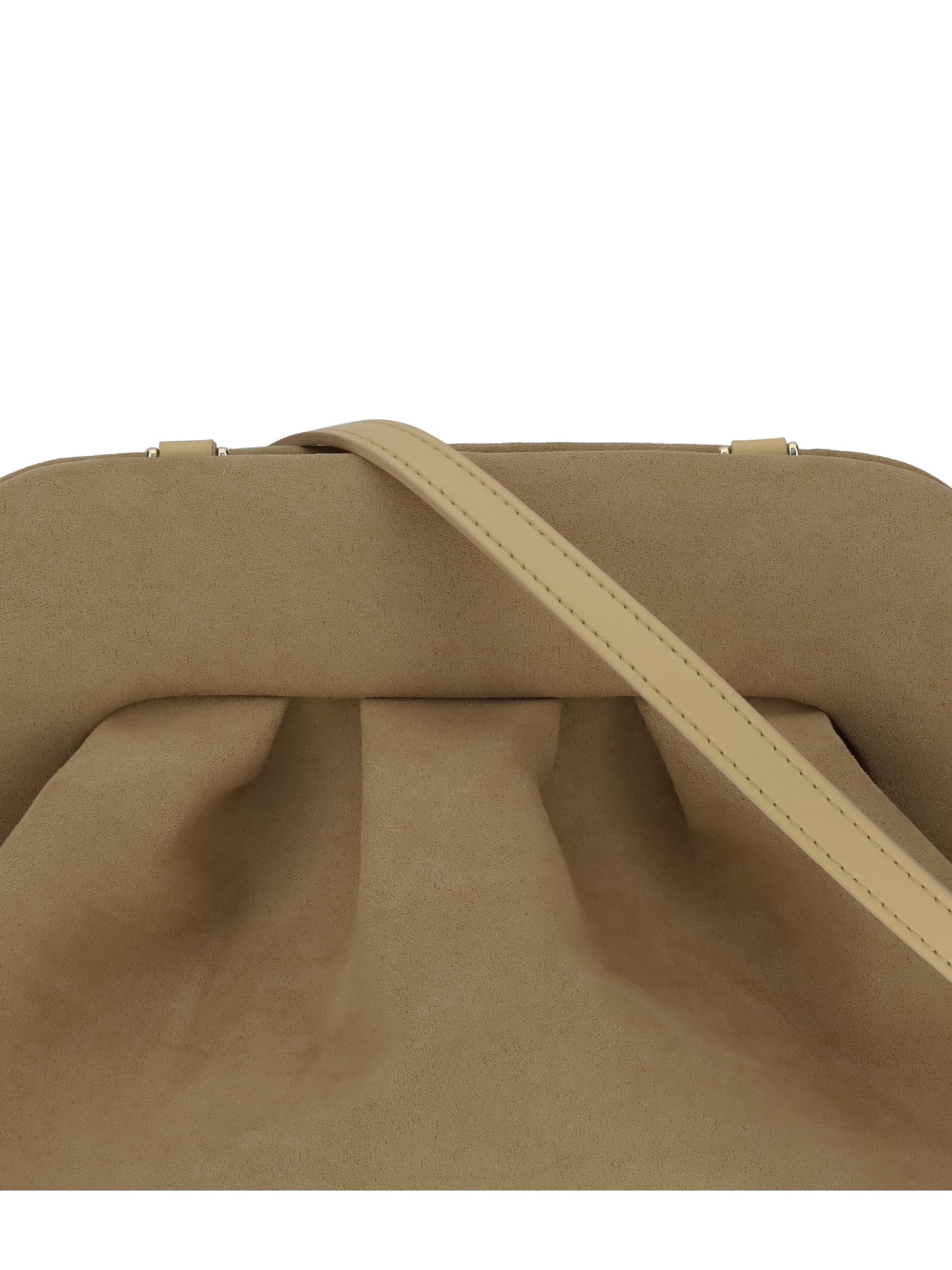 THEMOIRÈ OS bios suede clutch bag