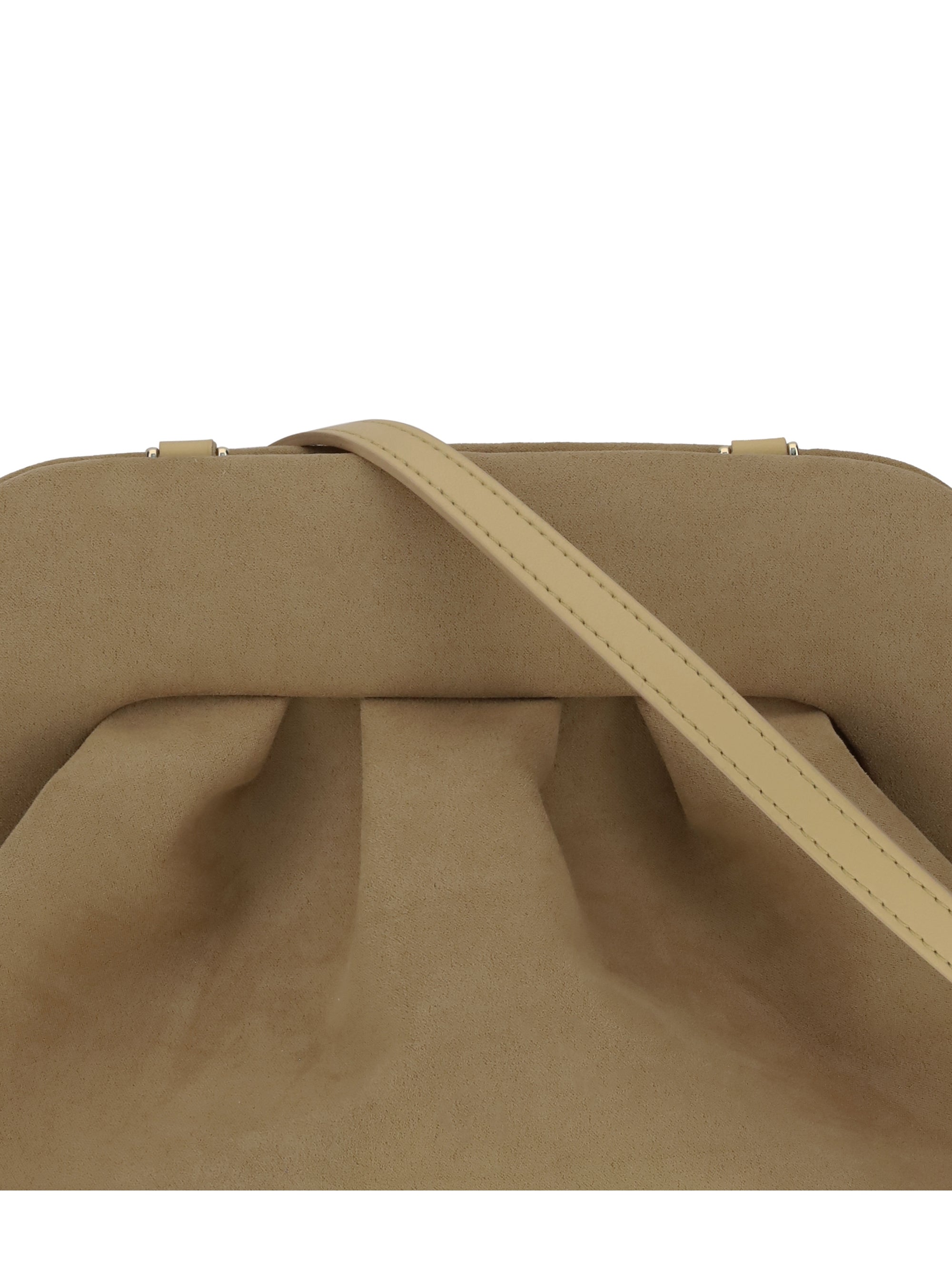 bios suede clutch bag