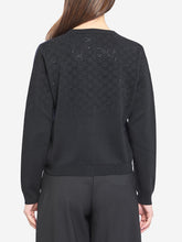 GUCCI M fine wool cardigan with gg crystals