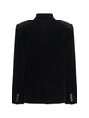 rolo stretch-velvet double-breasted jacket