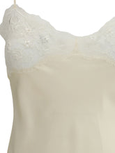 CHLOÉ 36 washed silk satin and lace camisole