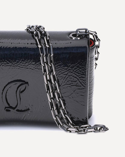 patent leather shoulder bag