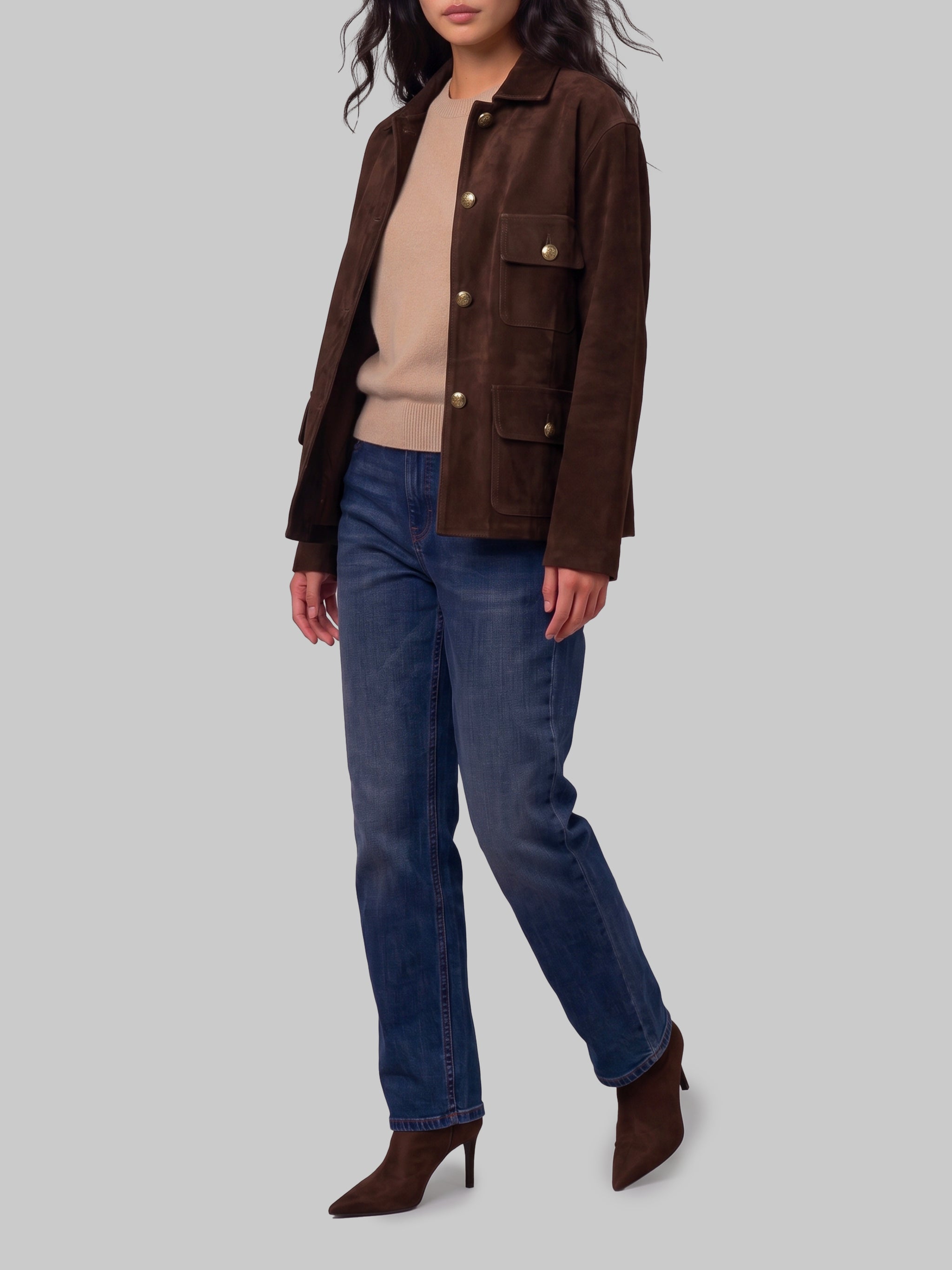 rosia gritty suede jacket
