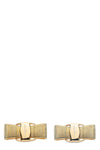 the ferragamo fiocco vara lobe earrings feature a refined interpretation of th