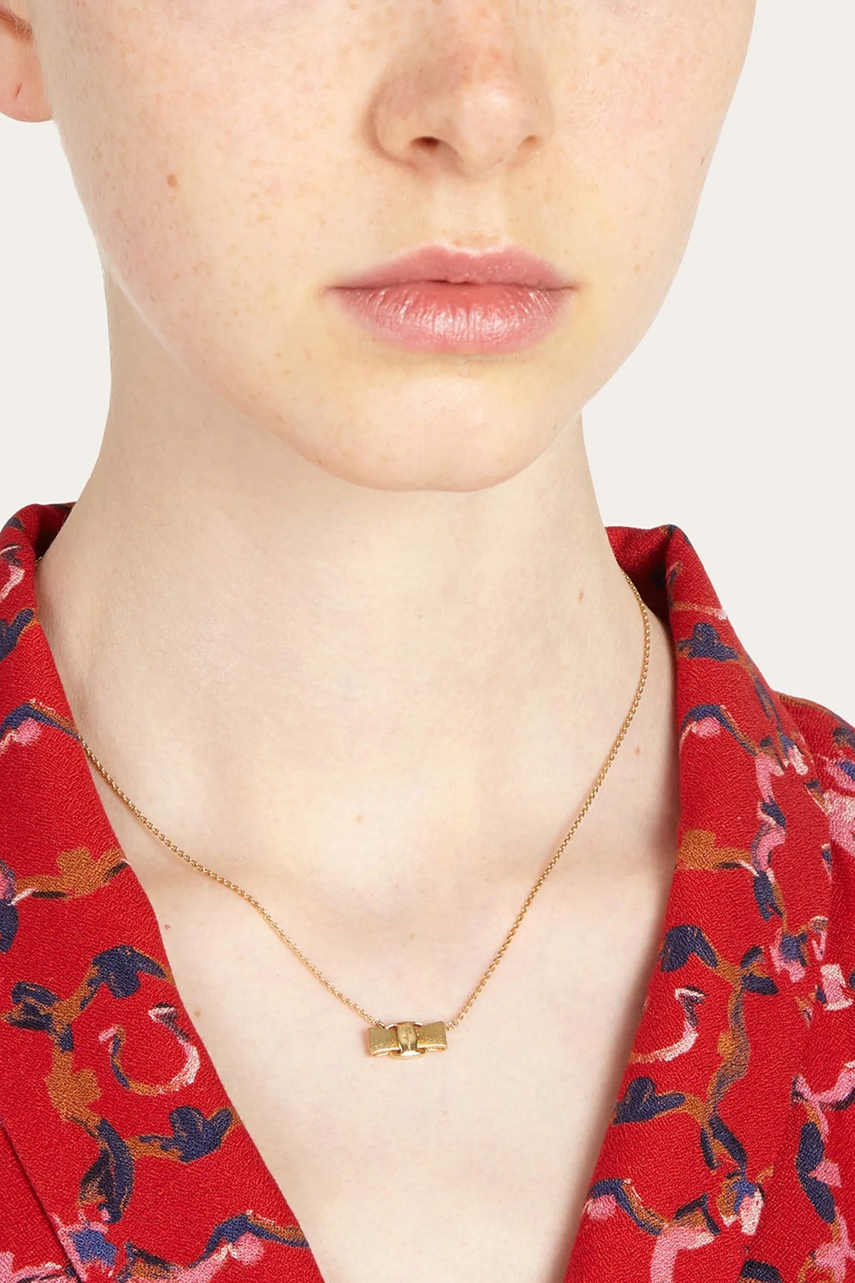 the ferragamo fiocco vara necklace redefines the visual codes of the maison th