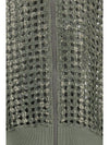 solk and linen dazzling net embroidery cardigan