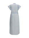 long poplin chemisier dress