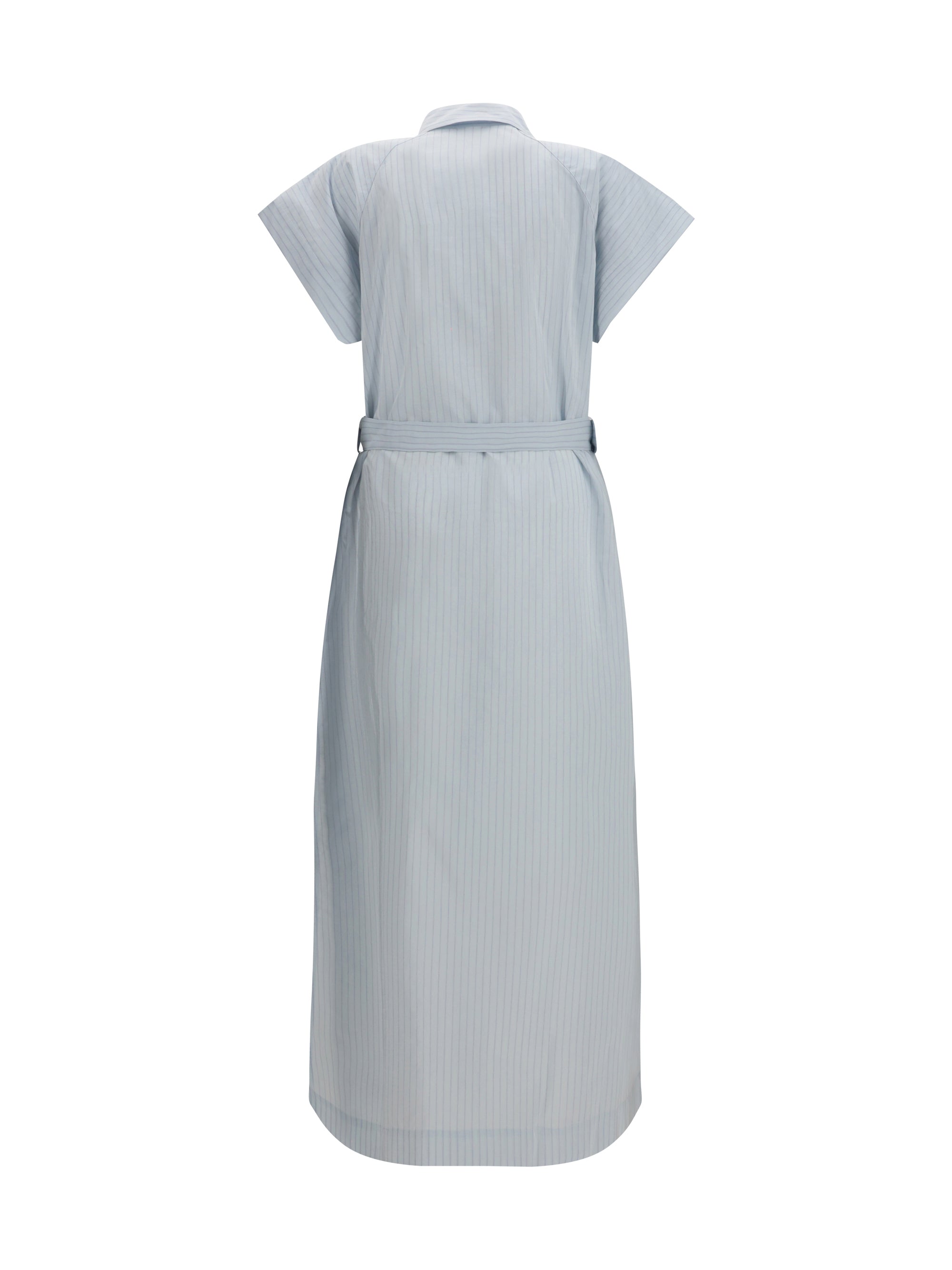 long poplin chemisier dress