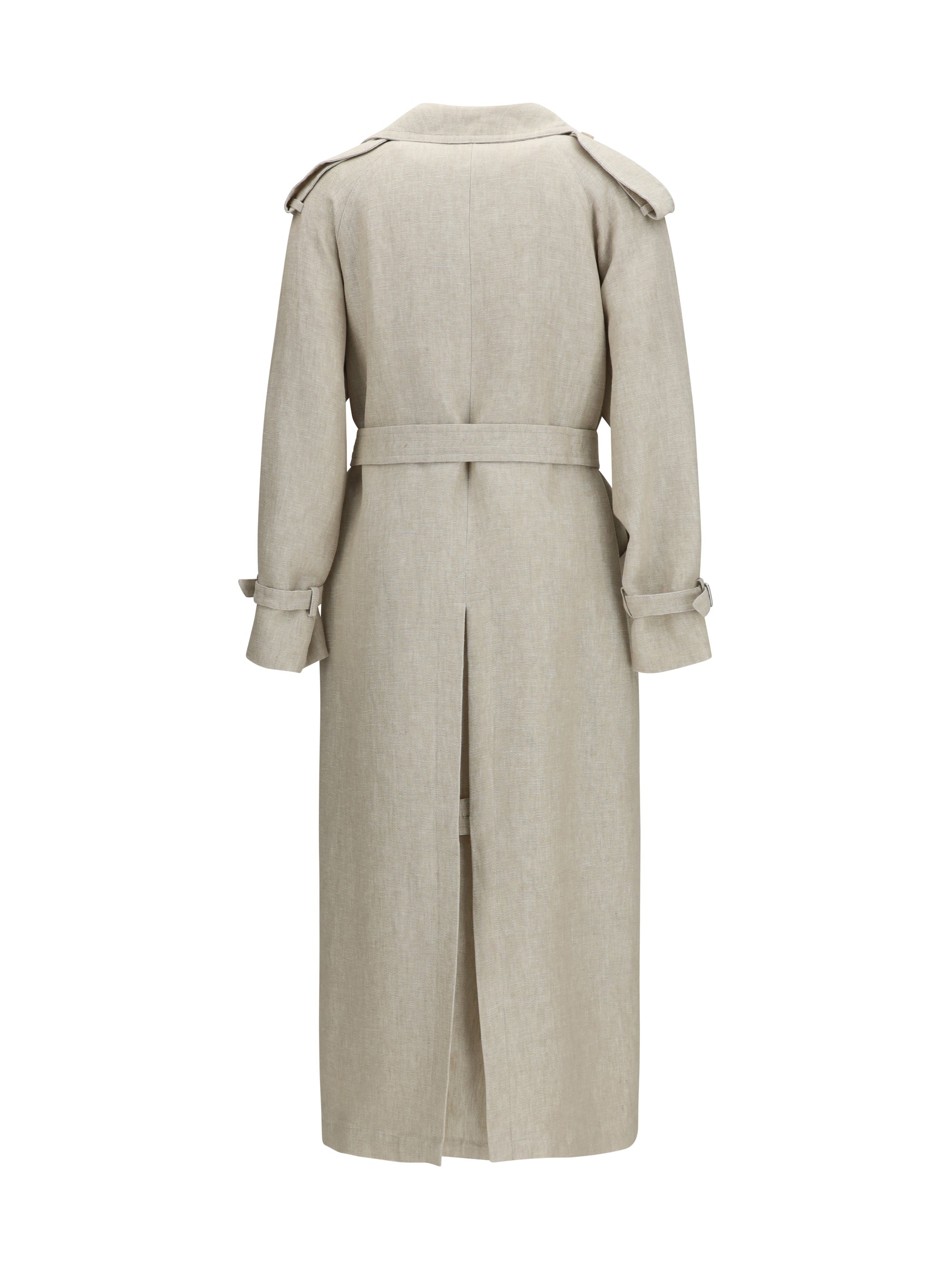 double-breasted trench coat