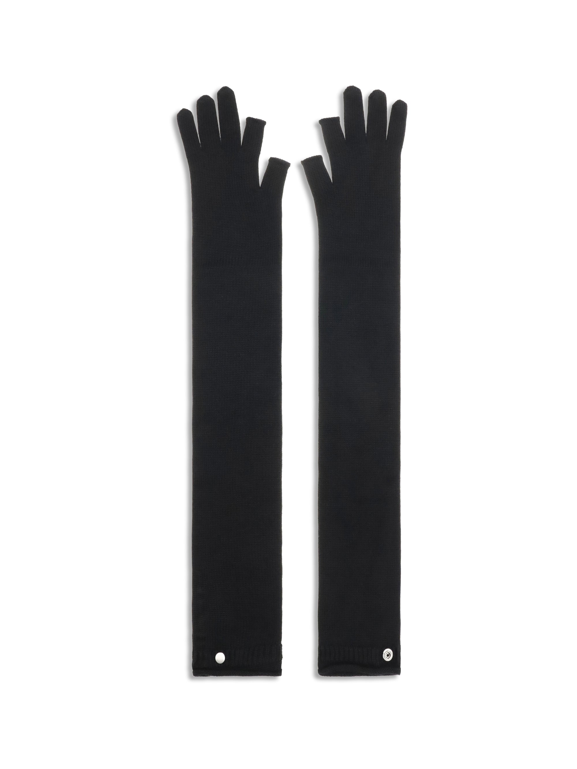long fingerless wool gloves