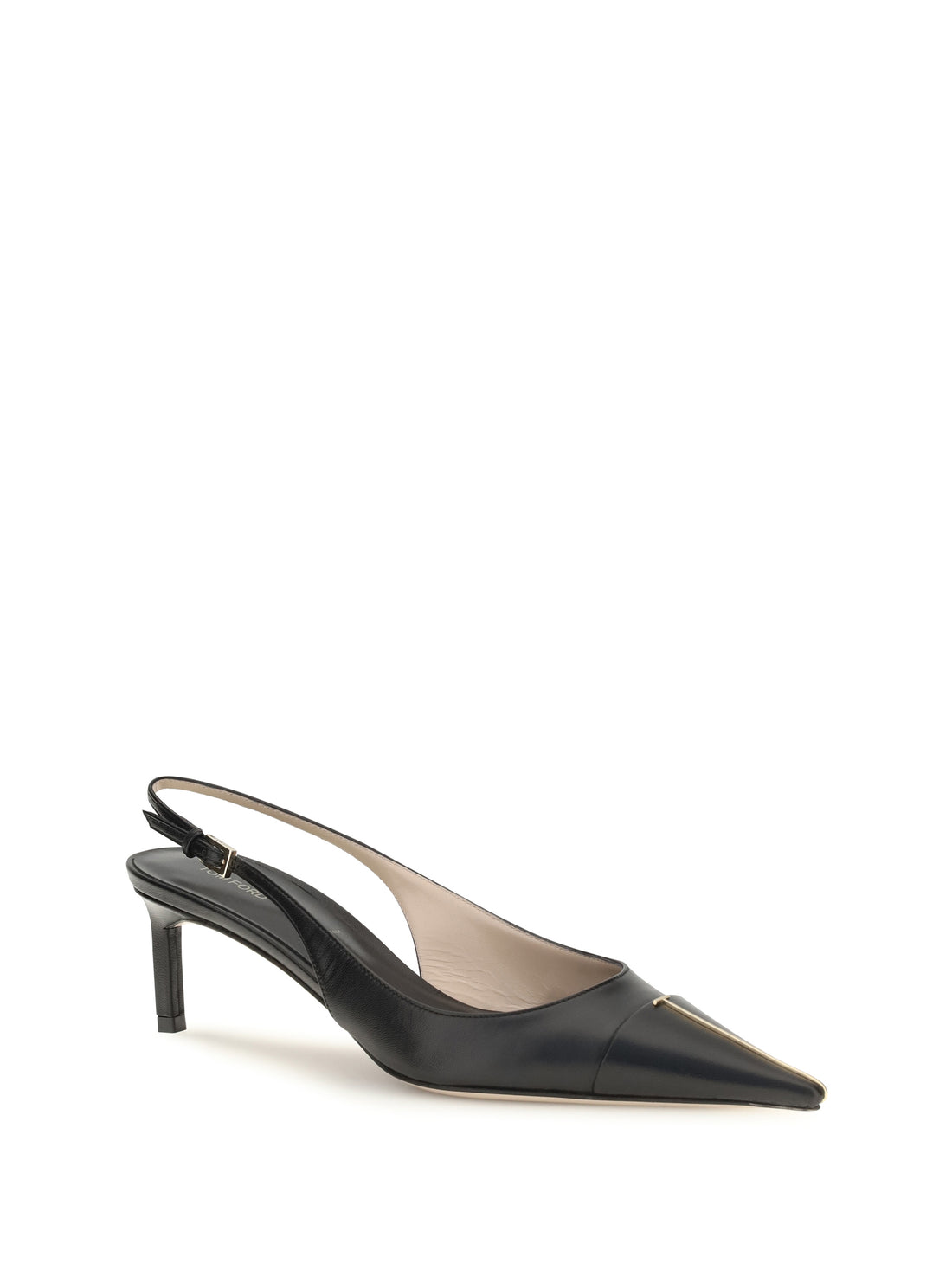 TOM FORD 36 leather slingback pumps