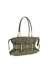 anthem handbag in suede leather