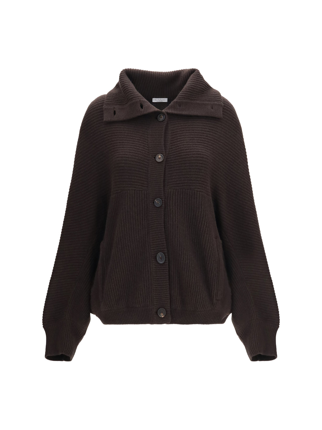 BRUNELLO CUCINELLI M high neck cashmere cardigan