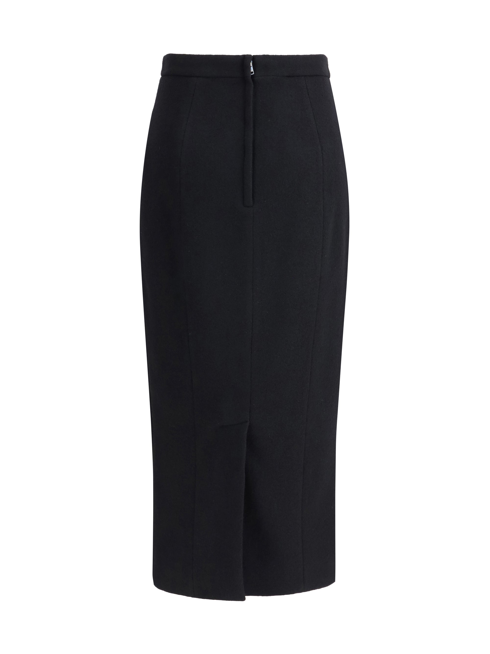 DOLCE &amp; GABBANA 40 wool pencil skirt 