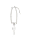 crystal double bow choker