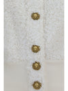 tweed bomber jacket with lion-head buttons