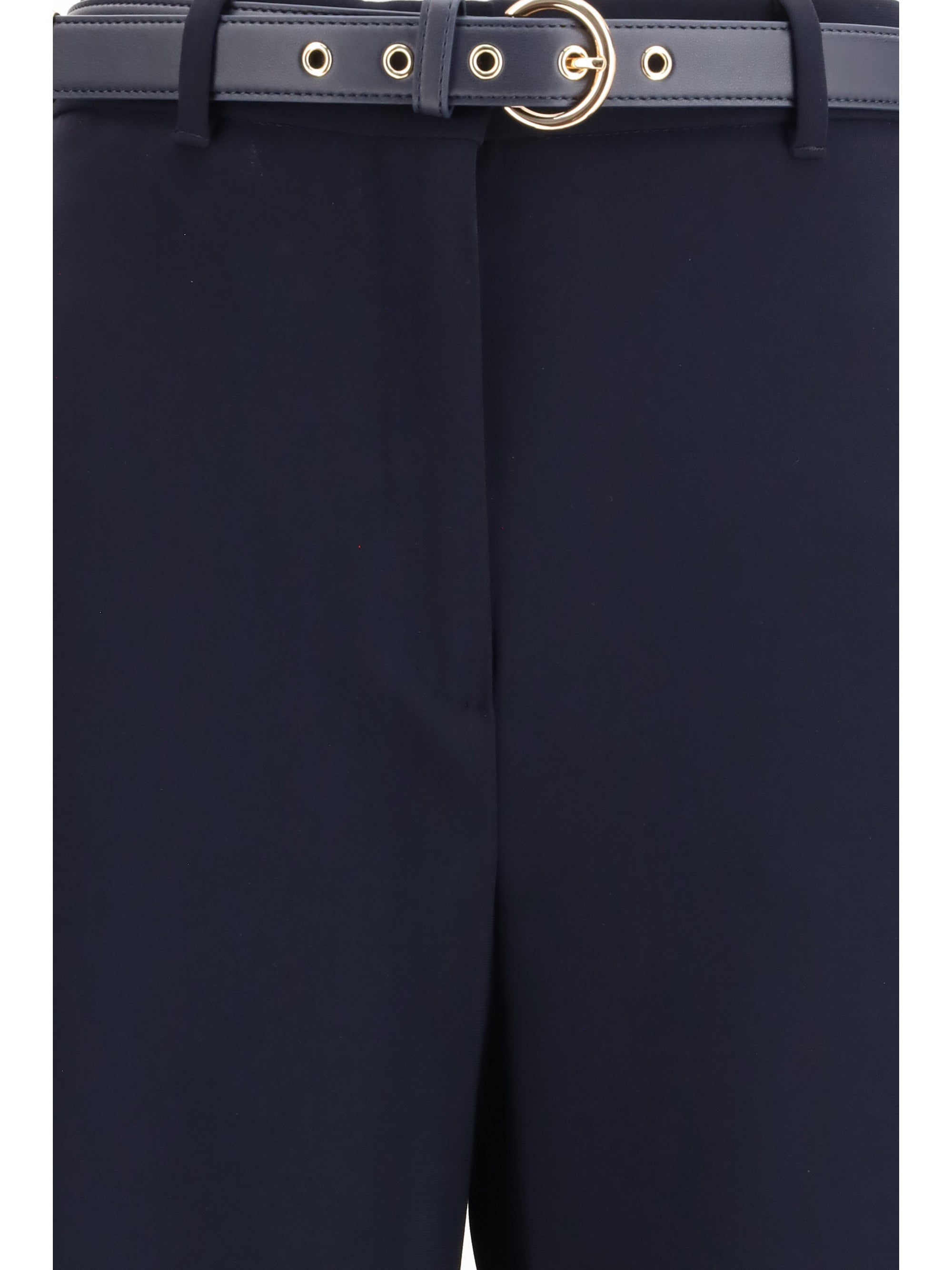 elegant pants with belt