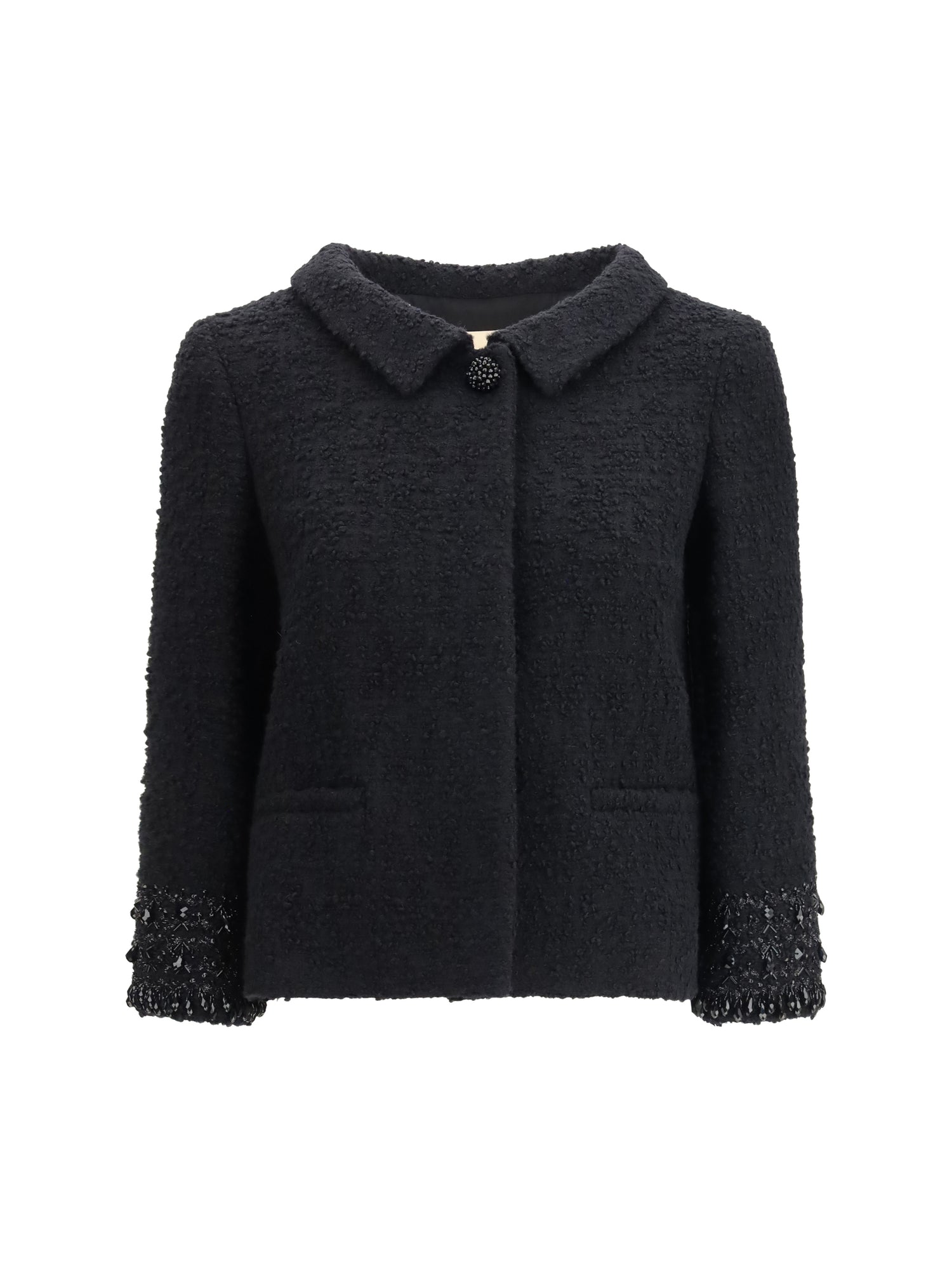 VALENTINO 42 tweed virgin wool jacket