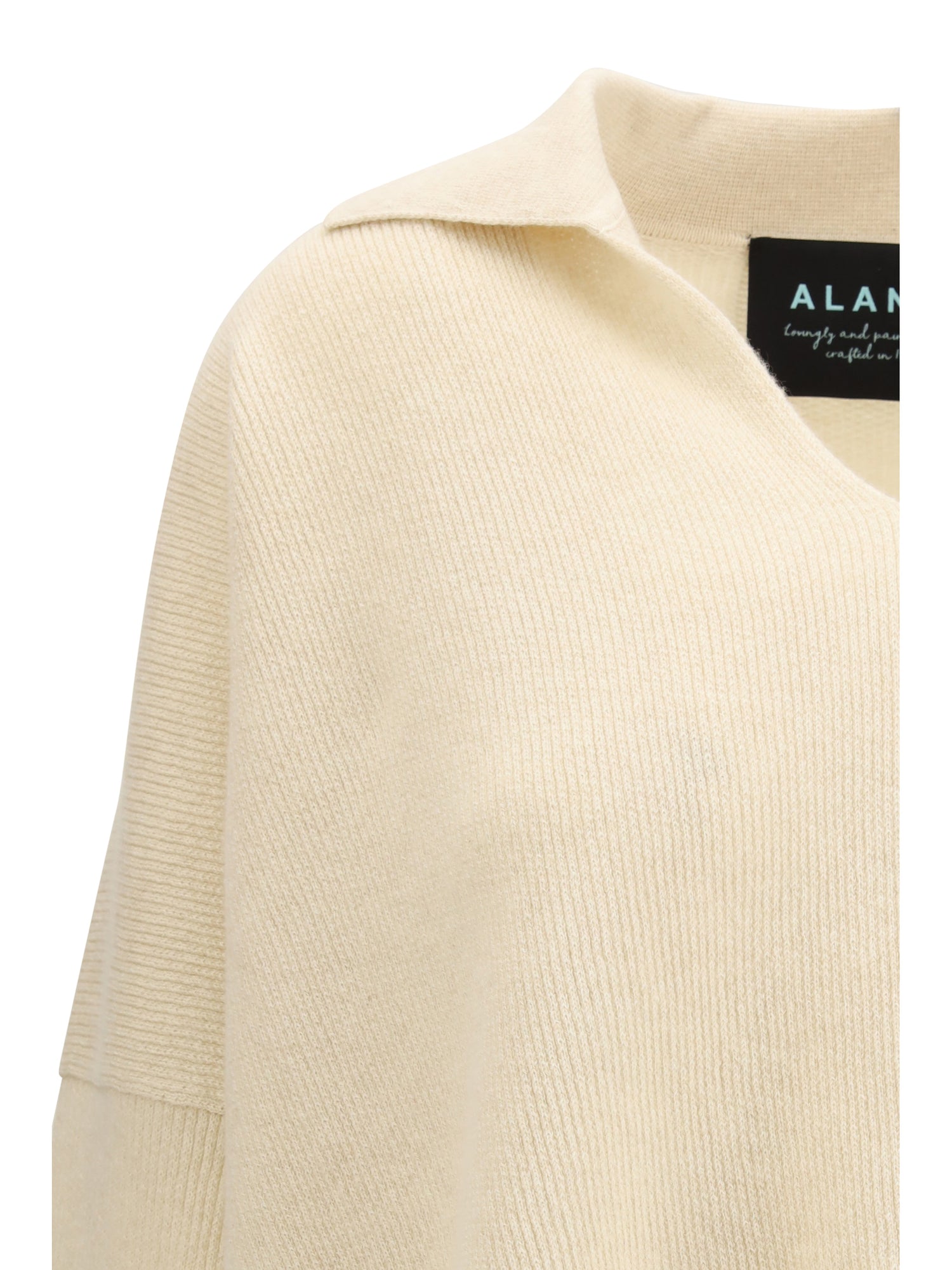 ALAIA S sweater with polo collar