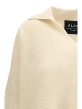 ALAIA S sweater with polo collar