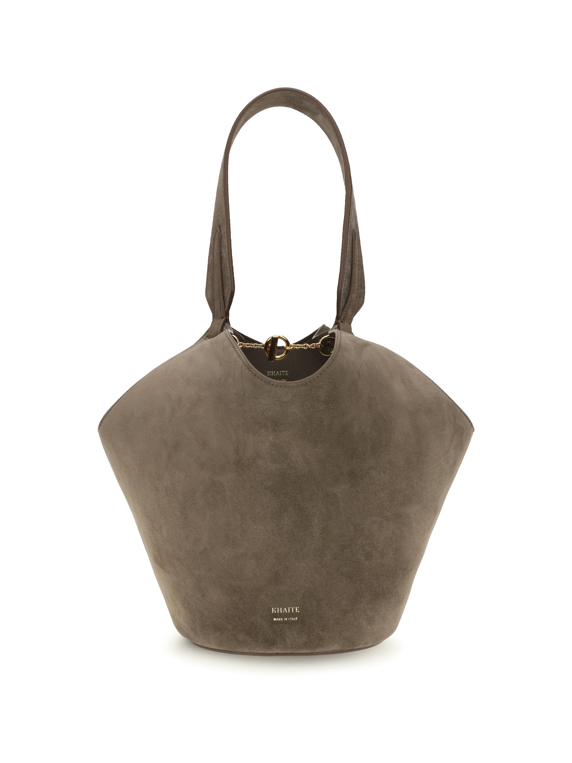 mini lotus suede handbag