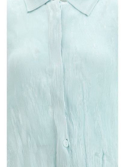 GONGDID DESIGN OS wavy shirt dress 