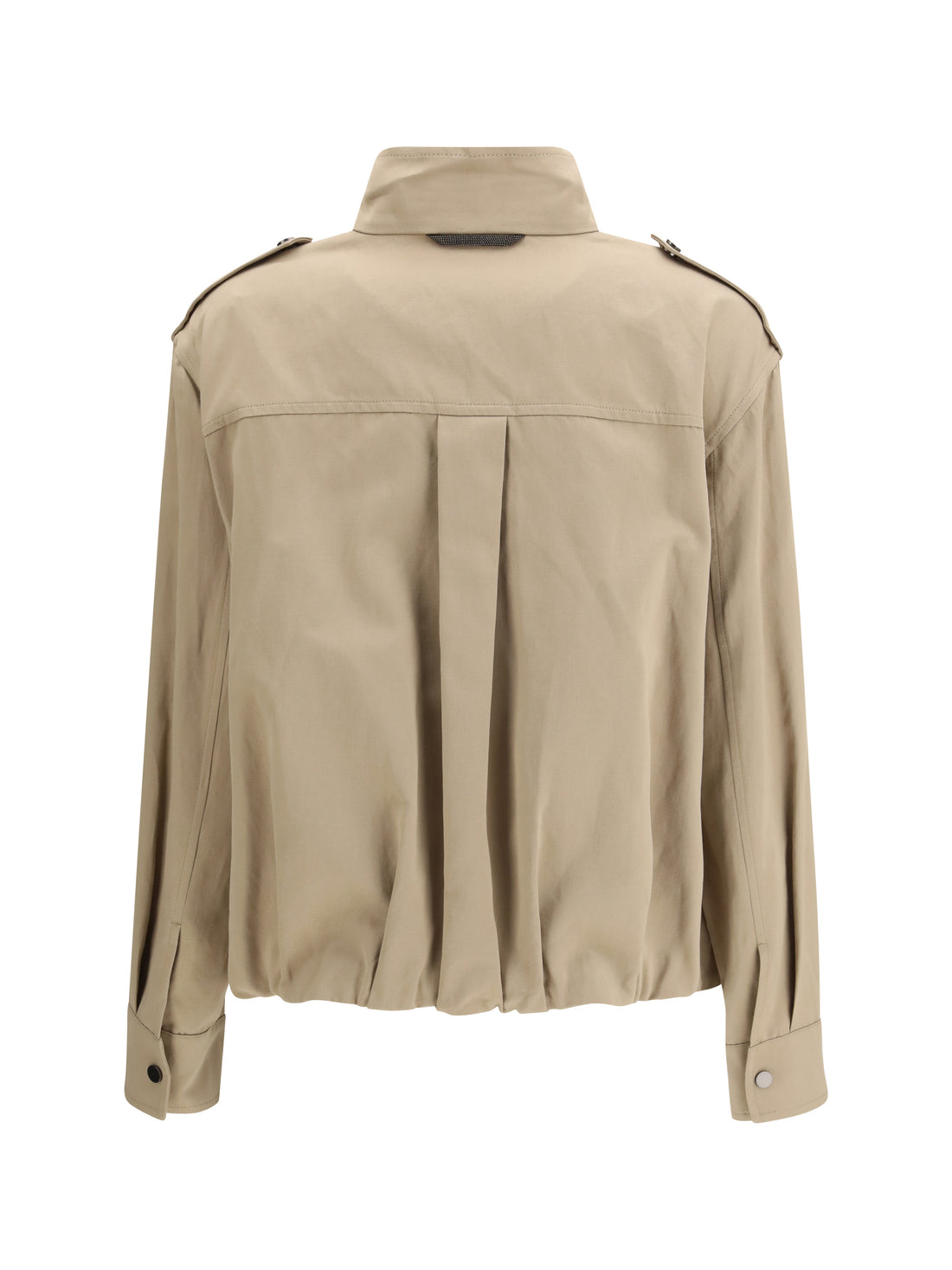 BRUNELLO CUCINELLI 38 double closure with zip and snap buttons jacket