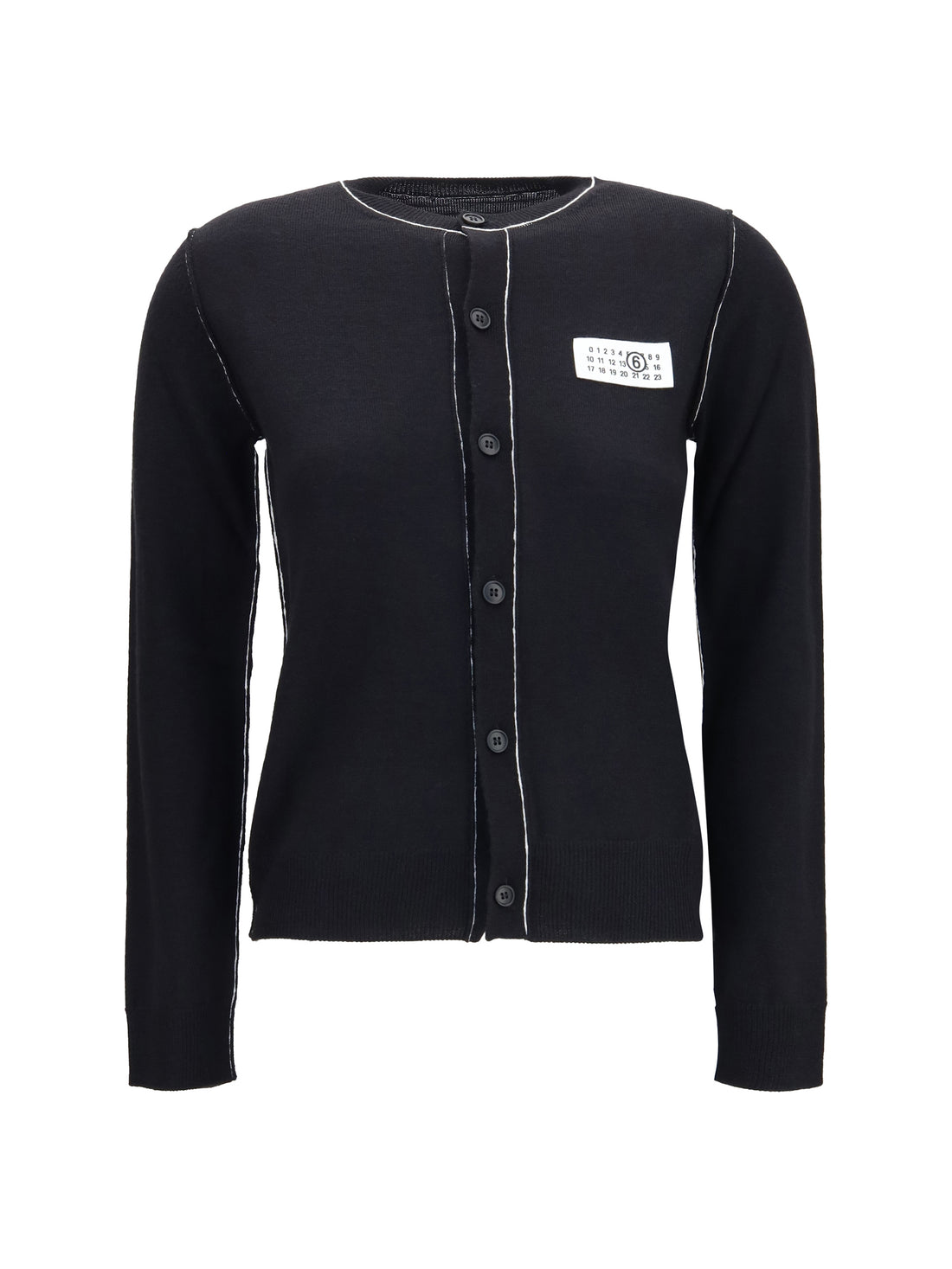 MM6 L wool blend button cardigan