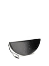 halfmoon leather clutch bag