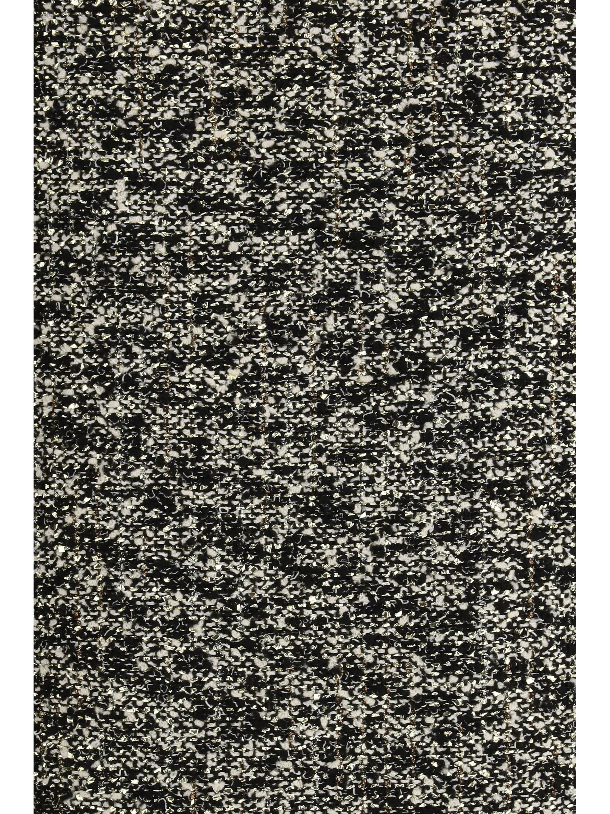 midi skirt in laminated bouclé fabric
