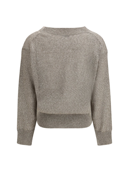 BRUNELLO CUCINELLI L sparkling linen sweater