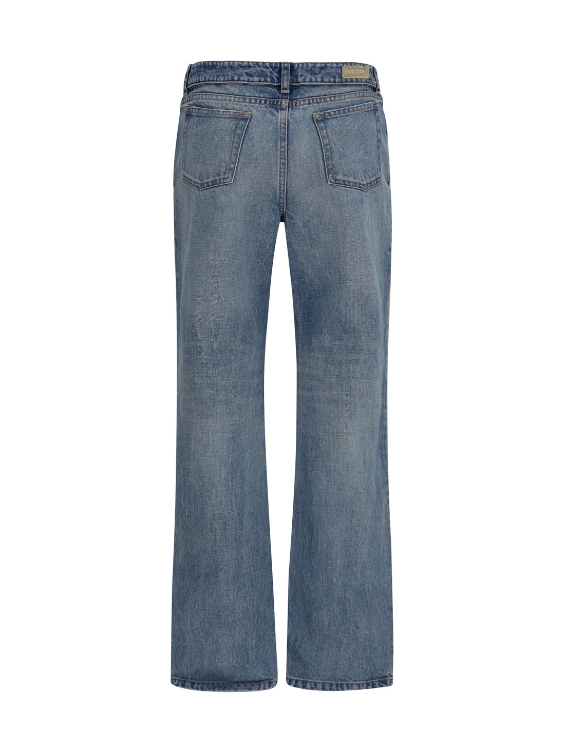 ALEXANDER MCQUEEN 26 faded pure cotton jeans