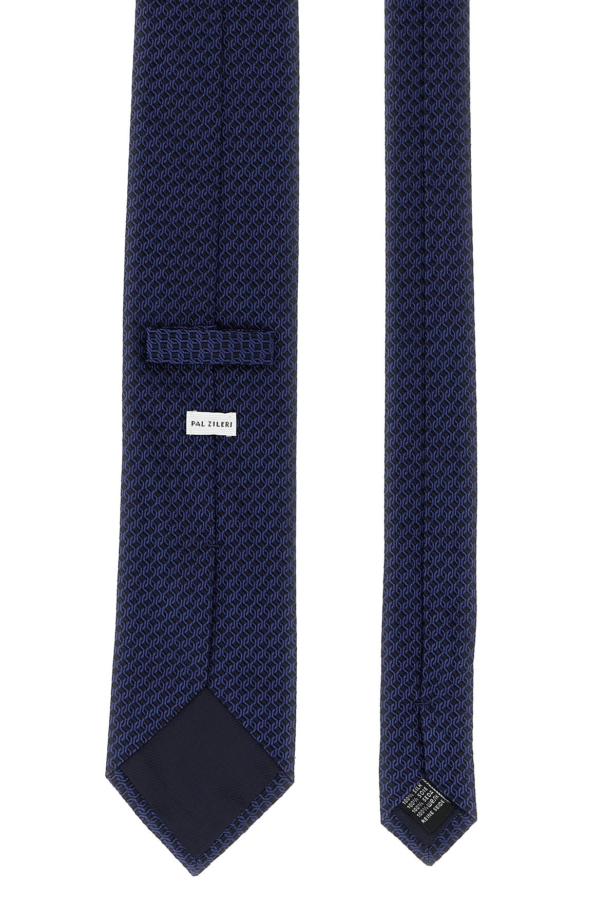patterned silk jacquard tie