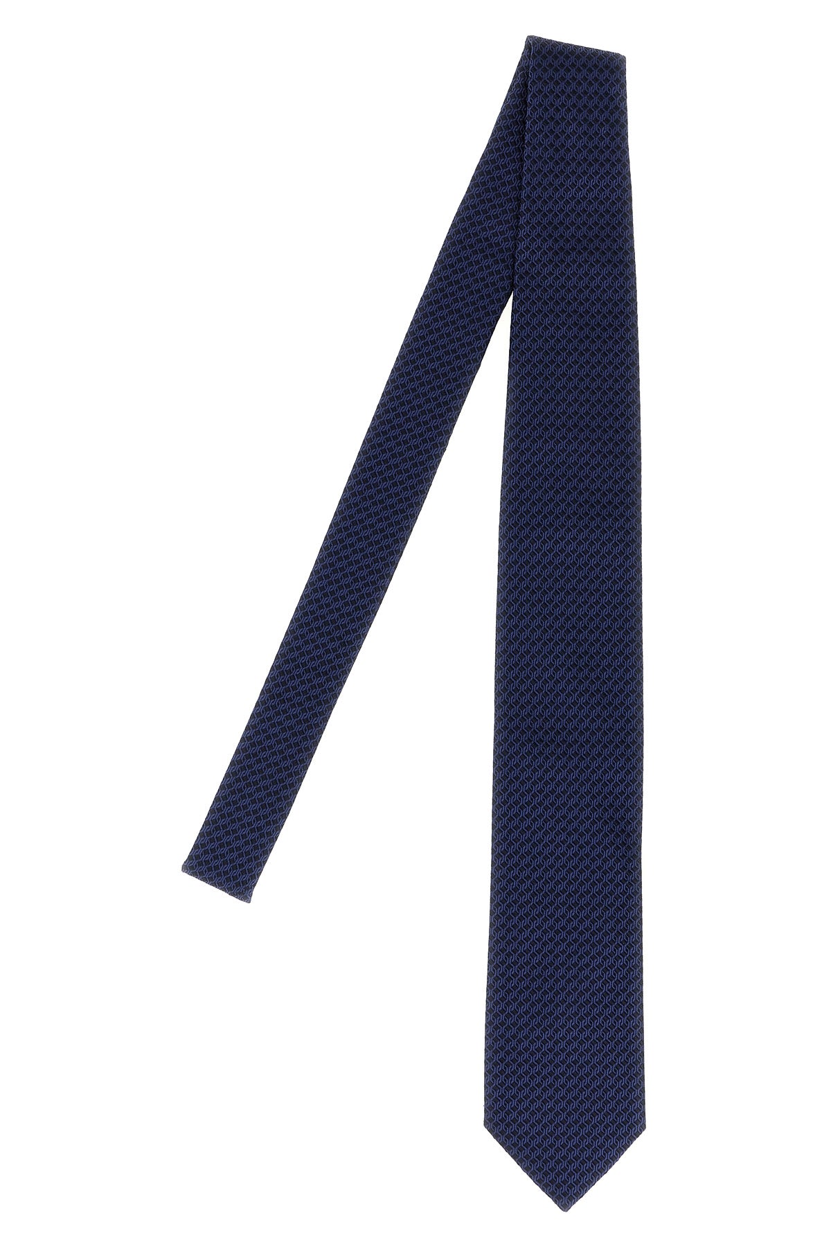 patterned silk jacquard tie