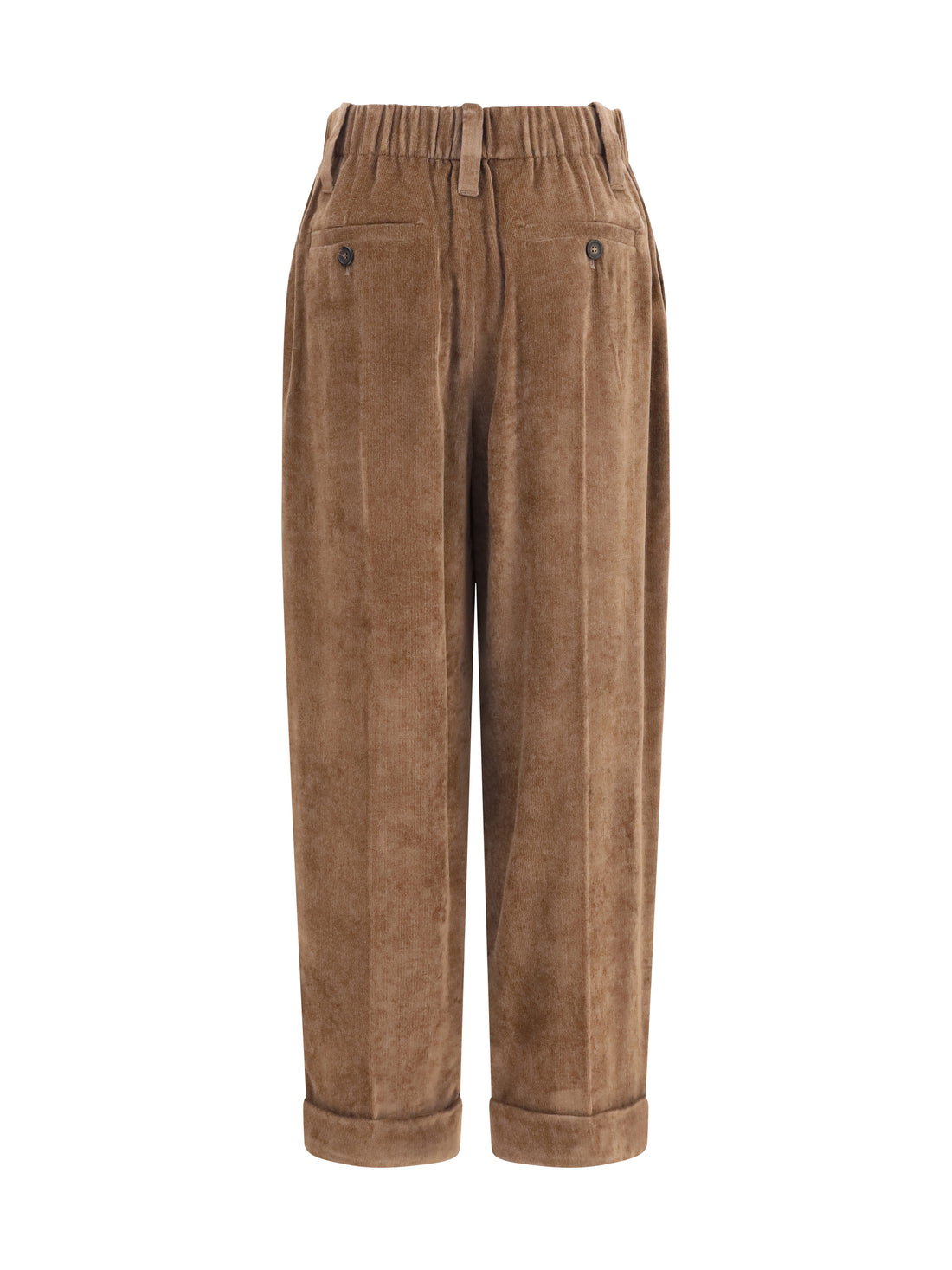 BRUNELLO CUCINELLI 40 elasticated viscose and cashmere pants