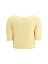 ALESSANDRA RICH 38 short sleeve mohair sweater