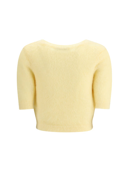 ALESSANDRA RICH 38 short sleeve mohair sweater