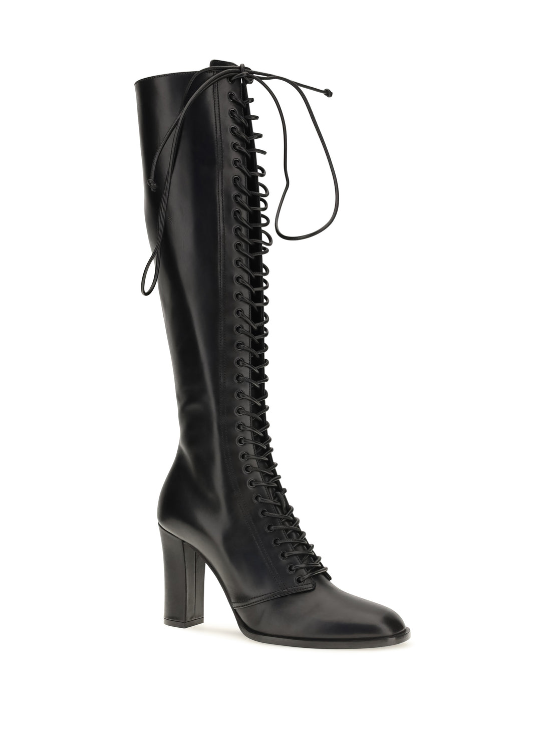 DOLCE &amp; GABBANA 37 lace-up knee-high boots