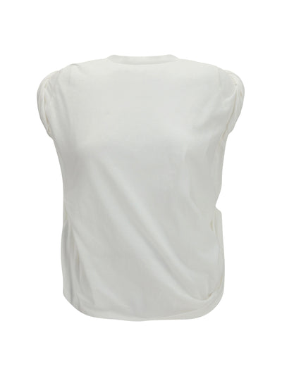 twisted t-shirt with farewell print
