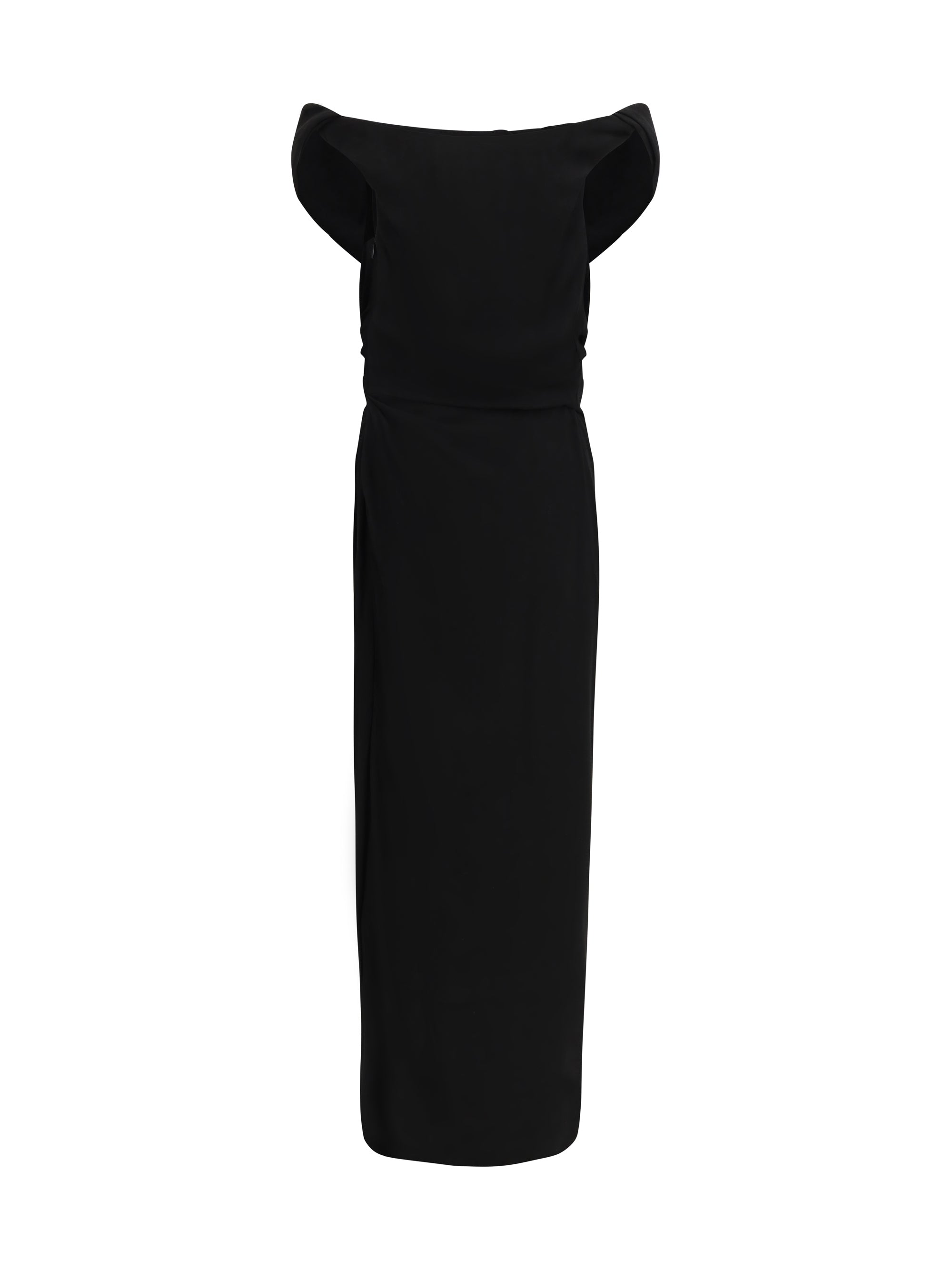 ginnie amber draped long dress