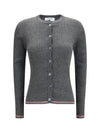 ribbed merino wool cardigan