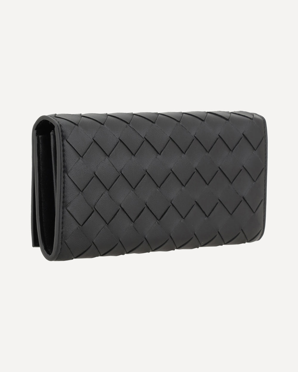 leather wallet intrecciato