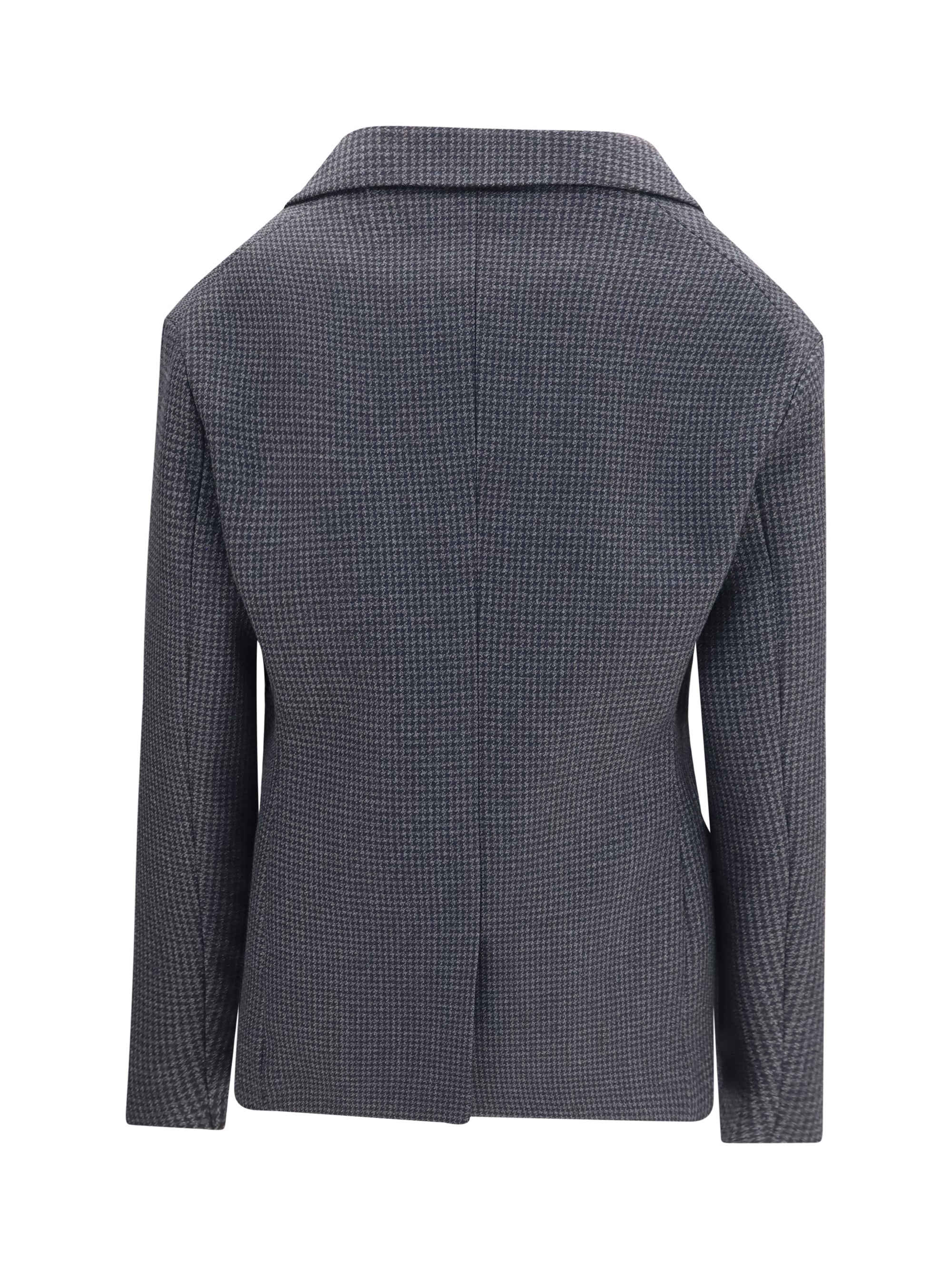 double-breasted wool blazer